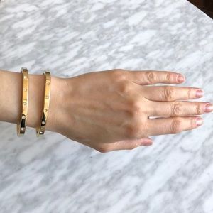 Set of two bangle bracelets